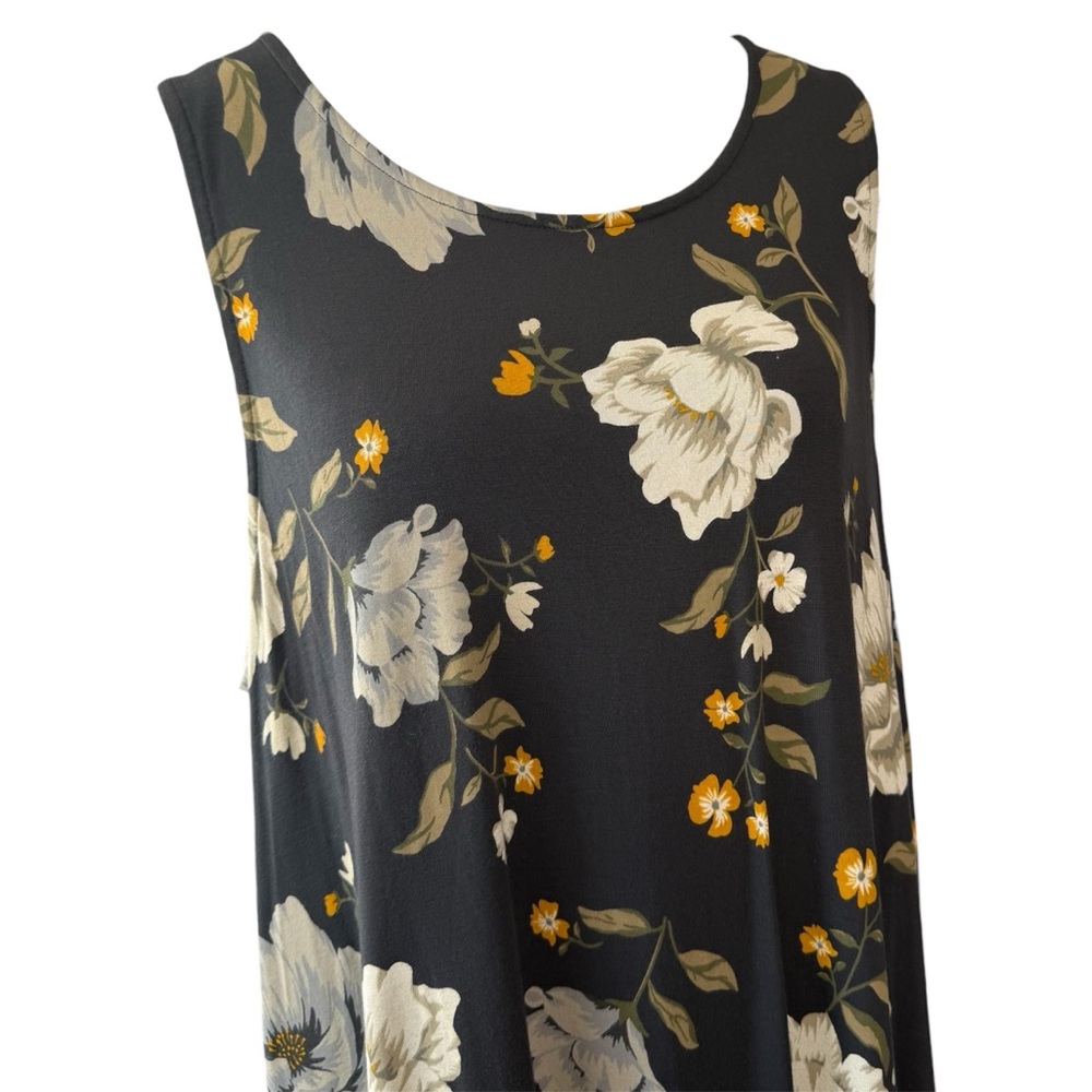 |EUC| OLD NAVY Floral Sleeveless Swing Dress - Picture 2 of 7